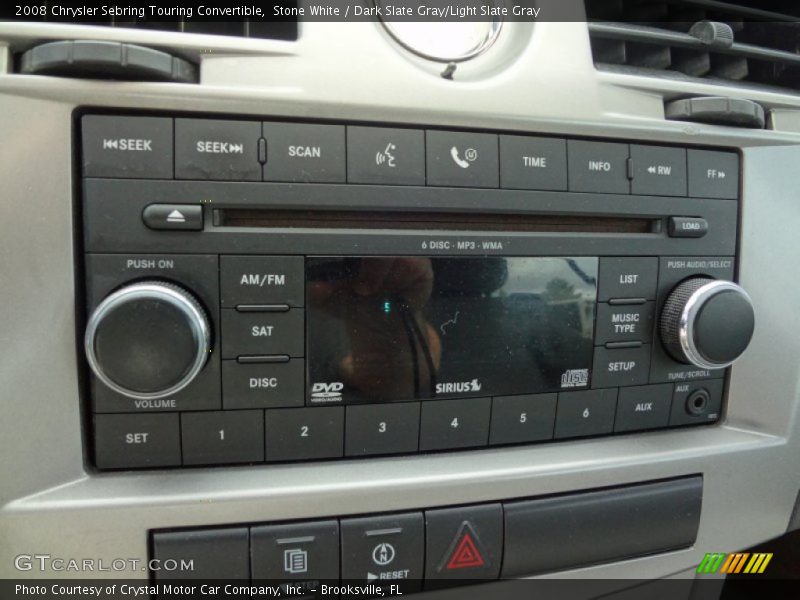Stone White / Dark Slate Gray/Light Slate Gray 2008 Chrysler Sebring Touring Convertible