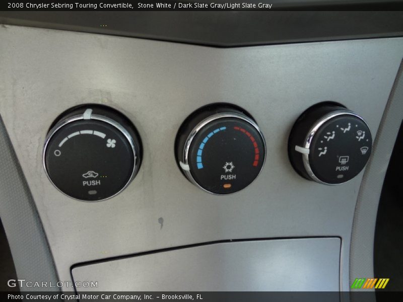 Stone White / Dark Slate Gray/Light Slate Gray 2008 Chrysler Sebring Touring Convertible