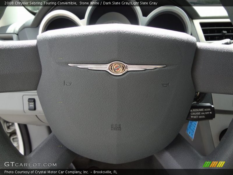 Stone White / Dark Slate Gray/Light Slate Gray 2008 Chrysler Sebring Touring Convertible