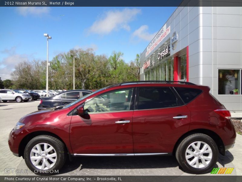 Merlot / Beige 2012 Nissan Murano SL