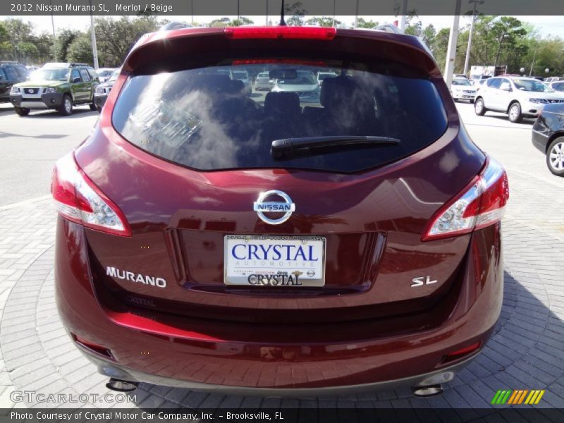 Merlot / Beige 2012 Nissan Murano SL