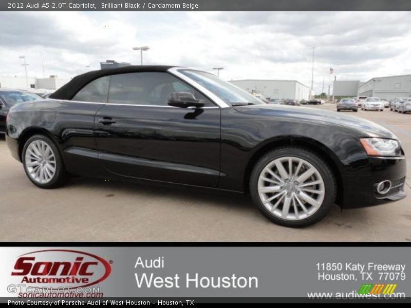 Brilliant Black / Cardamom Beige 2012 Audi A5 2.0T Cabriolet