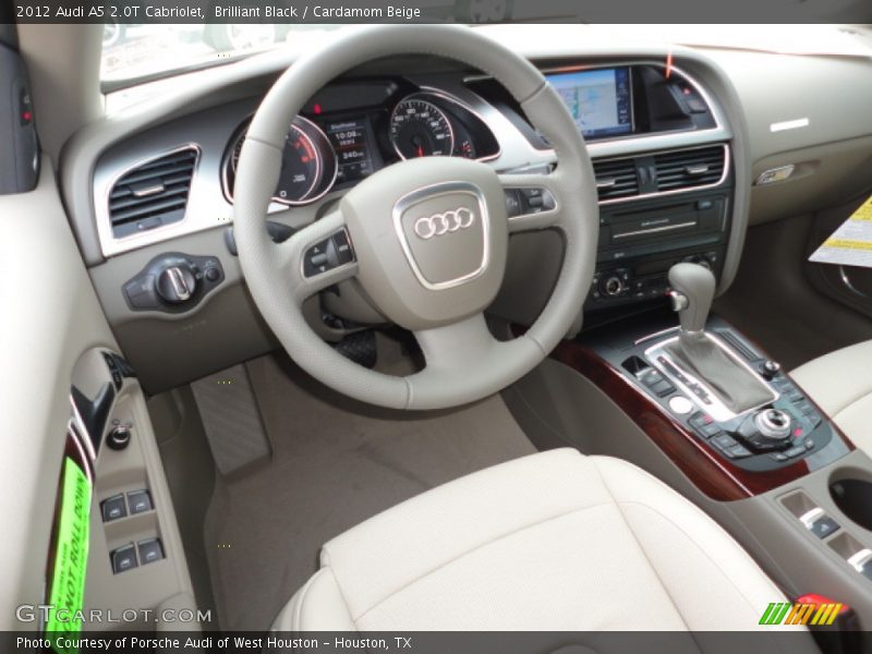 Brilliant Black / Cardamom Beige 2012 Audi A5 2.0T Cabriolet