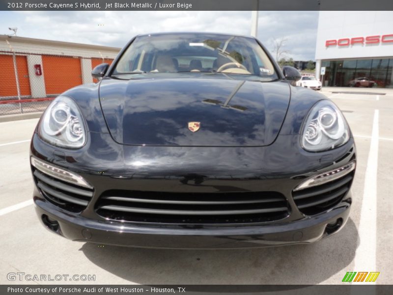 Jet Black Metallic / Luxor Beige 2012 Porsche Cayenne S Hybrid