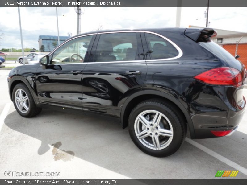 Jet Black Metallic / Luxor Beige 2012 Porsche Cayenne S Hybrid