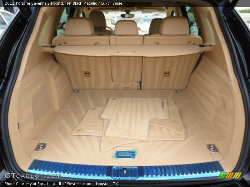 Jet Black Metallic / Luxor Beige 2012 Porsche Cayenne S Hybrid