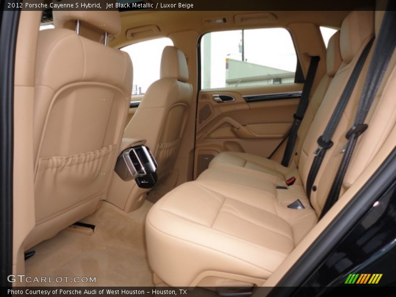 Jet Black Metallic / Luxor Beige 2012 Porsche Cayenne S Hybrid