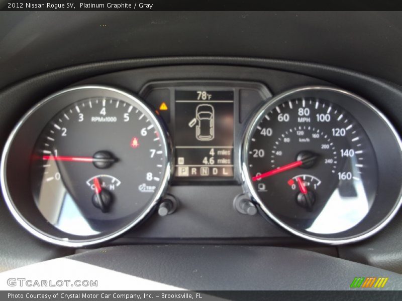 Platinum Graphite / Gray 2012 Nissan Rogue SV