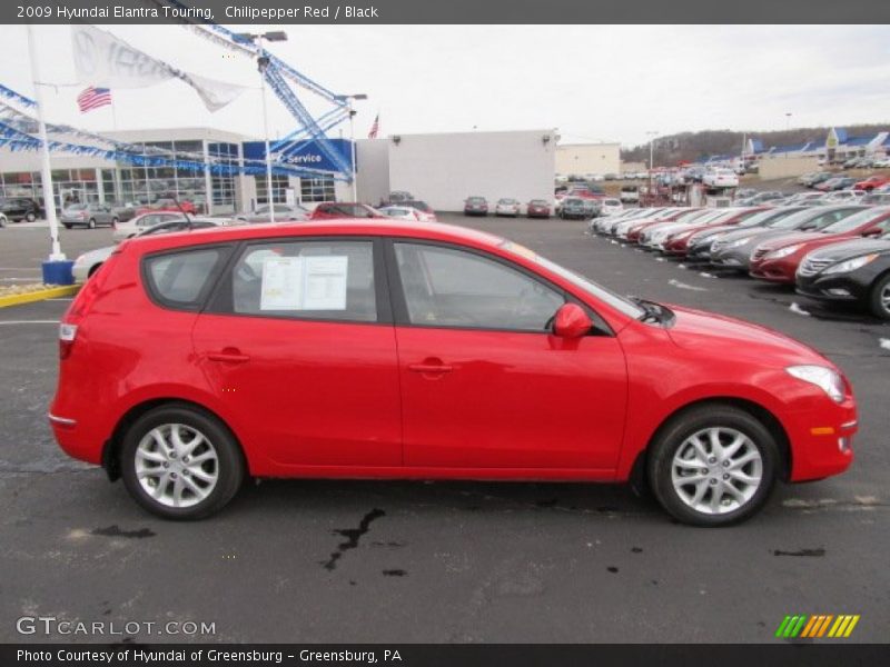 Chilipepper Red / Black 2009 Hyundai Elantra Touring