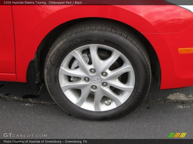 Chilipepper Red / Black 2009 Hyundai Elantra Touring