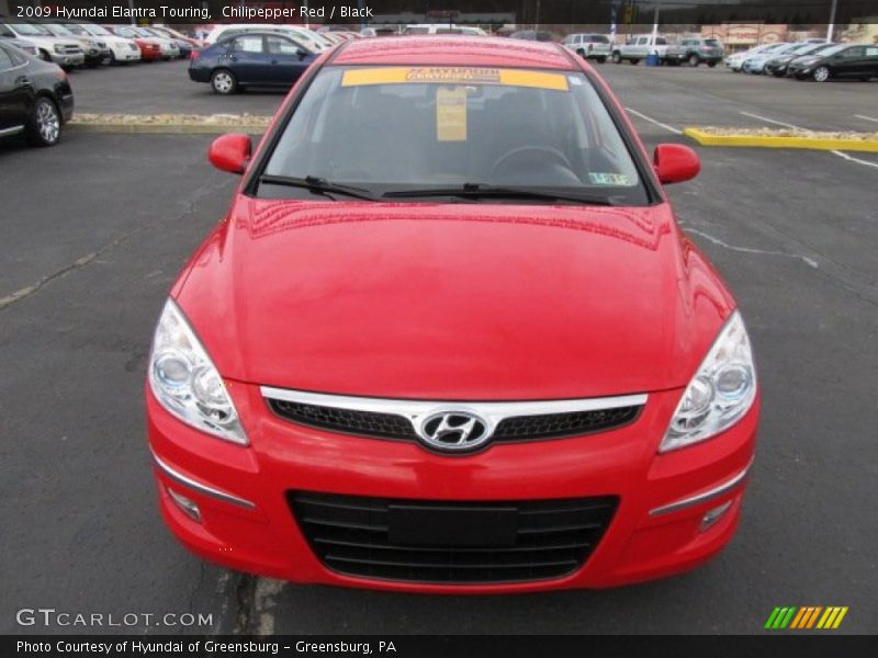 Chilipepper Red / Black 2009 Hyundai Elantra Touring