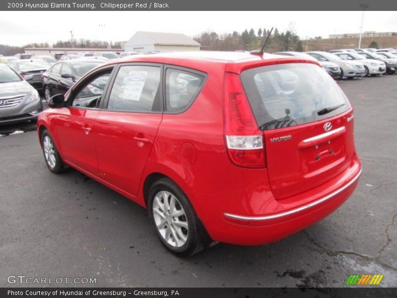 Chilipepper Red / Black 2009 Hyundai Elantra Touring