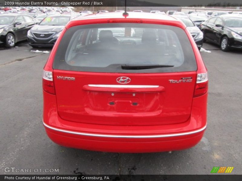 Chilipepper Red / Black 2009 Hyundai Elantra Touring