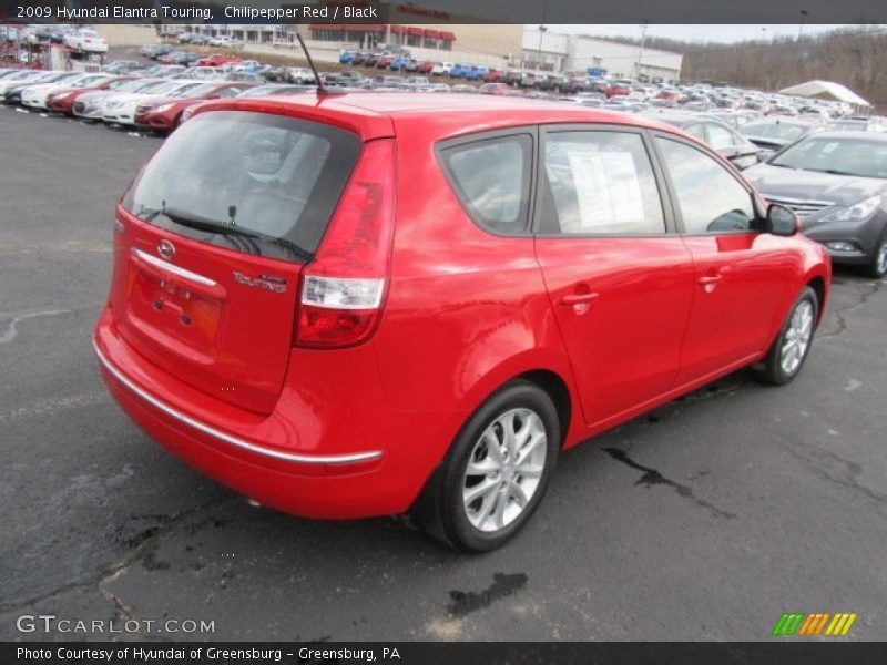Chilipepper Red / Black 2009 Hyundai Elantra Touring