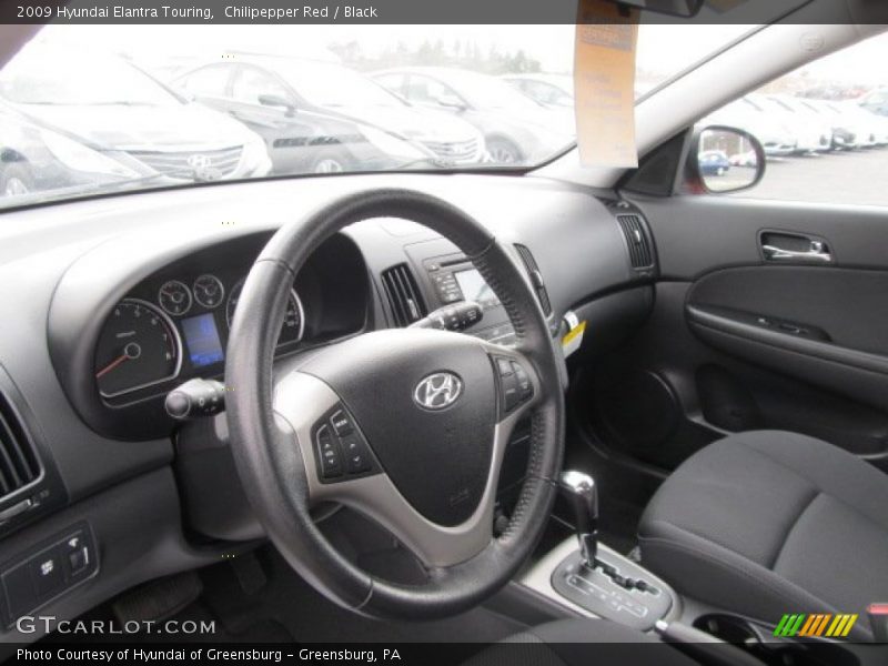 Chilipepper Red / Black 2009 Hyundai Elantra Touring