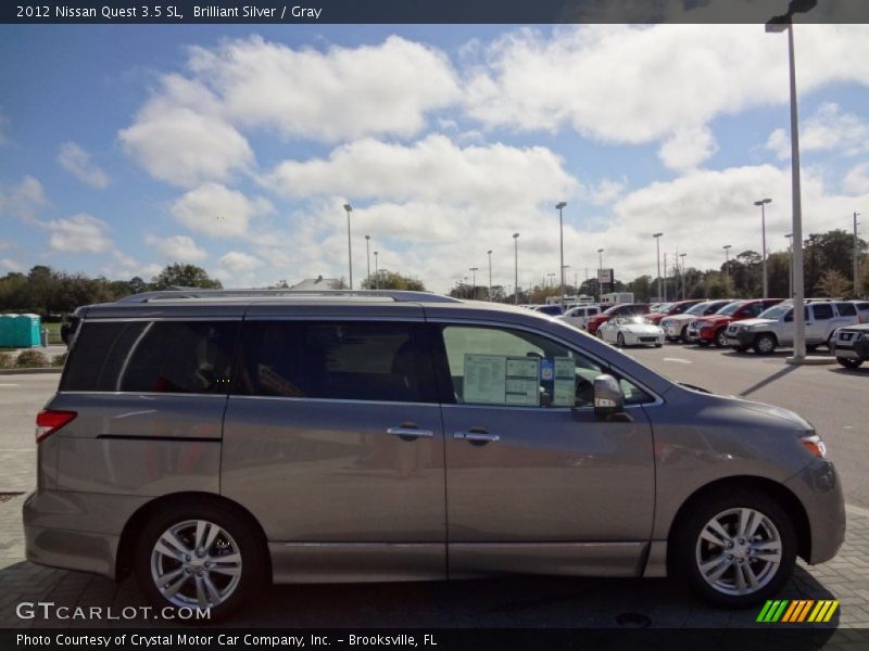 Brilliant Silver / Gray 2012 Nissan Quest 3.5 SL