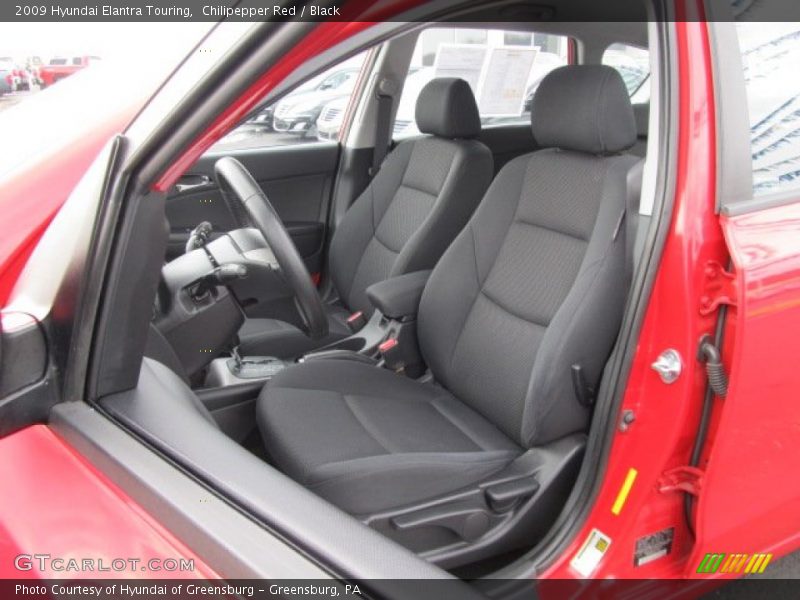 Chilipepper Red / Black 2009 Hyundai Elantra Touring