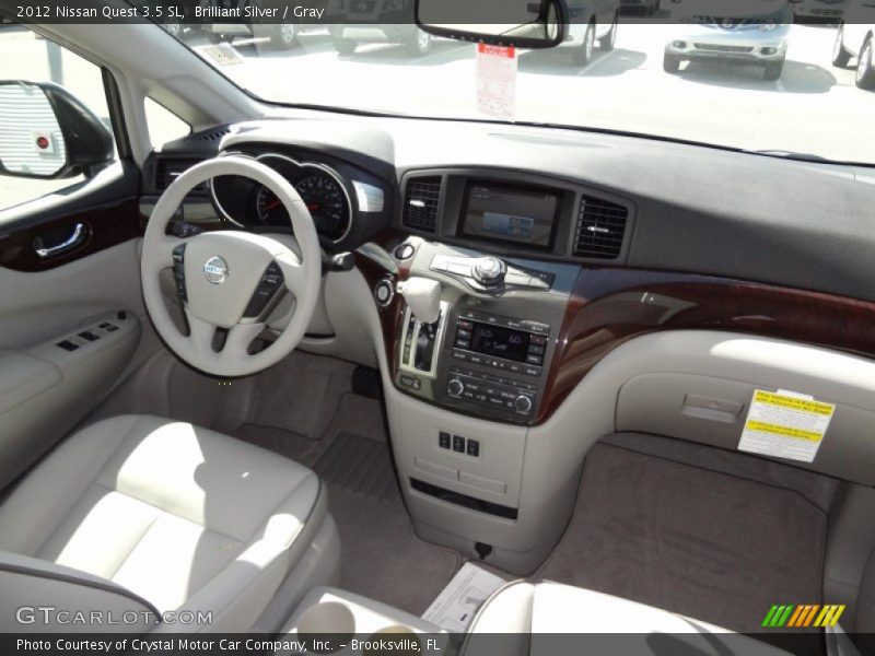 Brilliant Silver / Gray 2012 Nissan Quest 3.5 SL