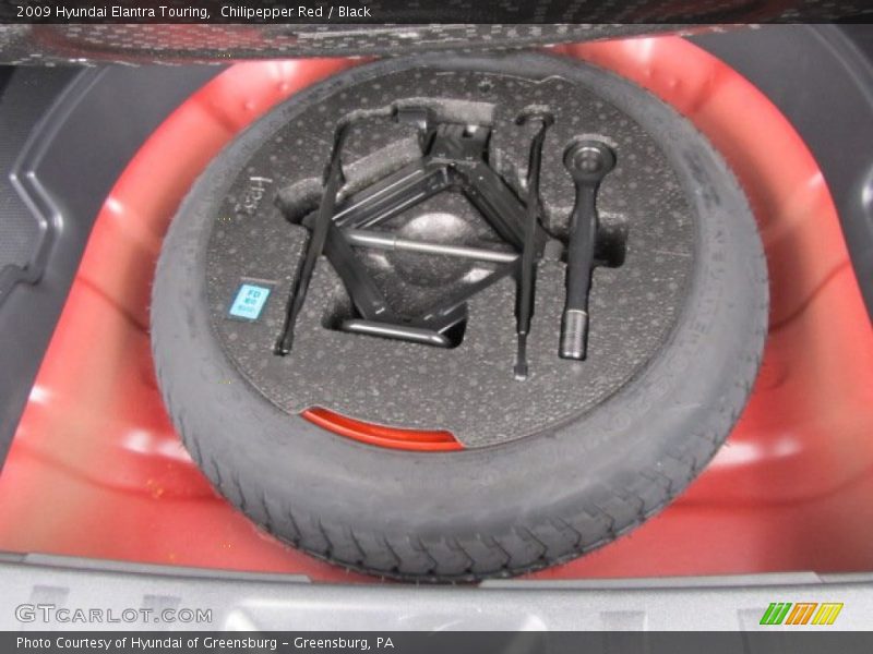 Chilipepper Red / Black 2009 Hyundai Elantra Touring