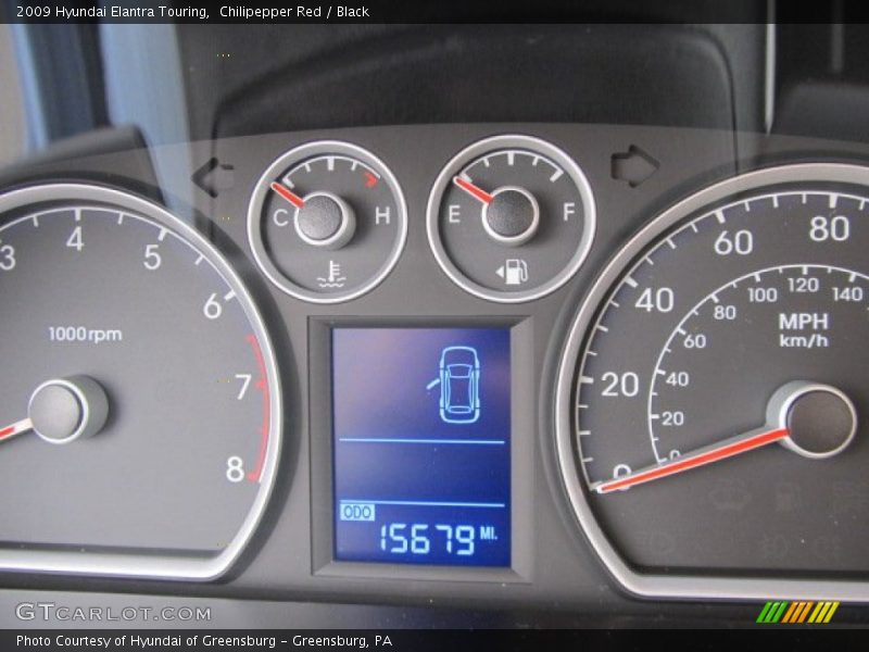 Chilipepper Red / Black 2009 Hyundai Elantra Touring