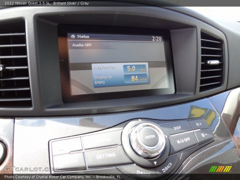 Brilliant Silver / Gray 2012 Nissan Quest 3.5 SL
