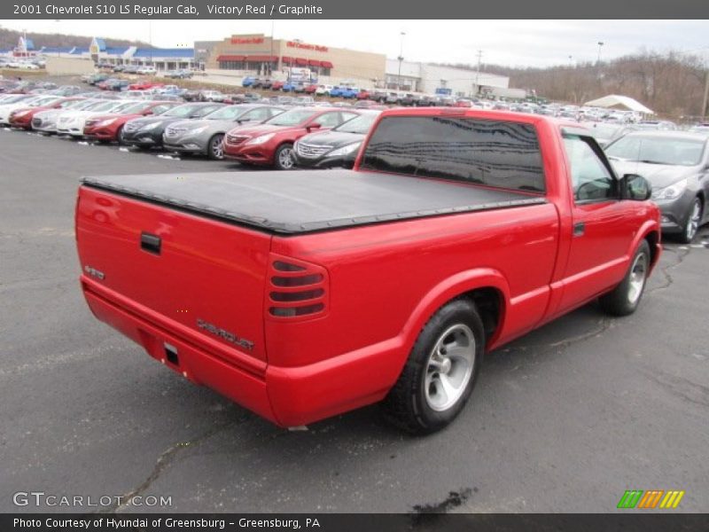 Victory Red / Graphite 2001 Chevrolet S10 LS Regular Cab