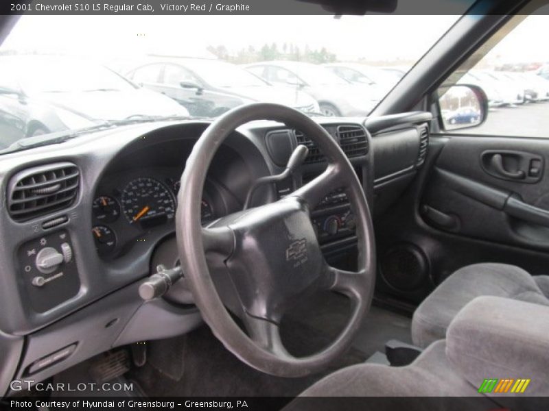 Victory Red / Graphite 2001 Chevrolet S10 LS Regular Cab