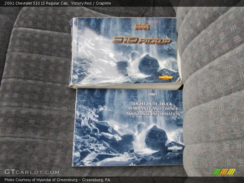 Victory Red / Graphite 2001 Chevrolet S10 LS Regular Cab