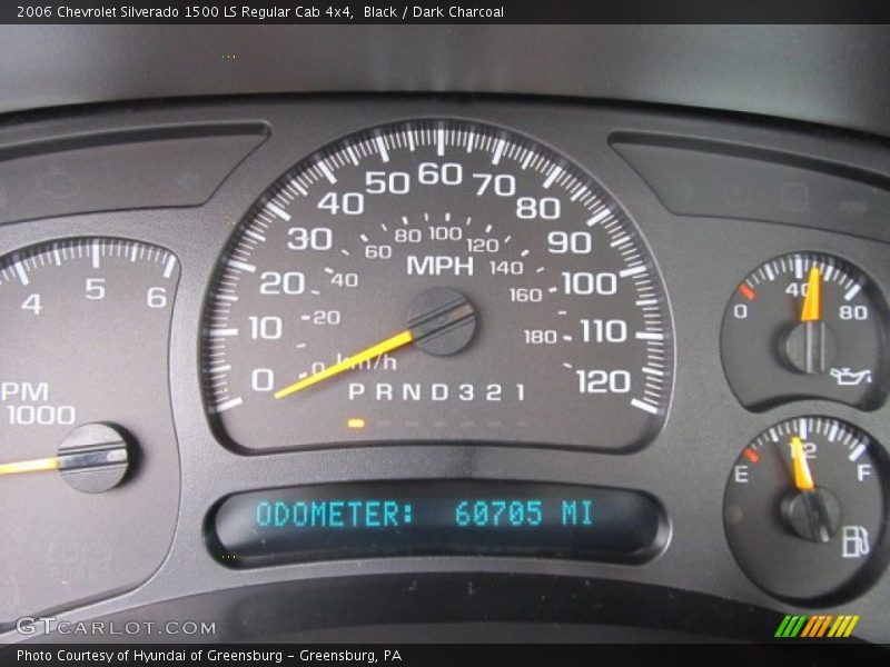 Black / Dark Charcoal 2006 Chevrolet Silverado 1500 LS Regular Cab 4x4