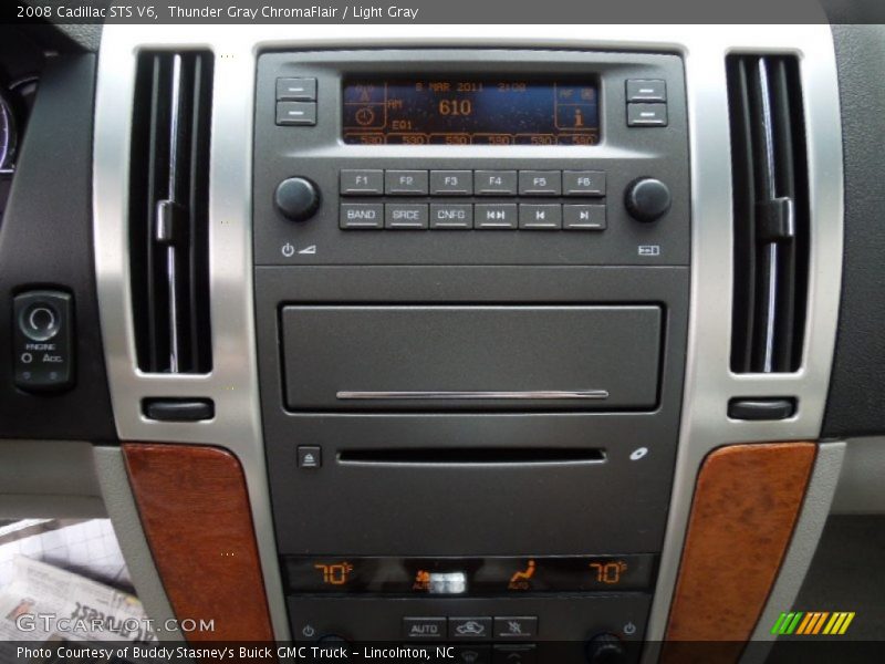 Thunder Gray ChromaFlair / Light Gray 2008 Cadillac STS V6