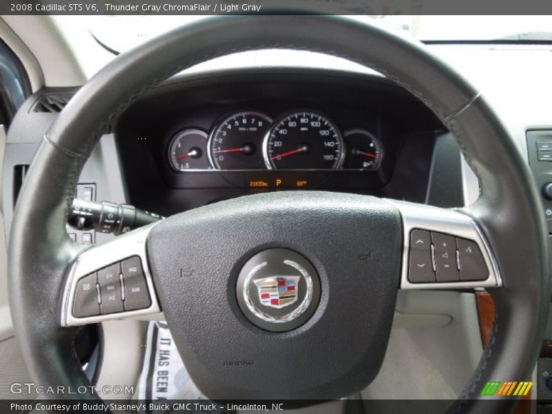 Thunder Gray ChromaFlair / Light Gray 2008 Cadillac STS V6