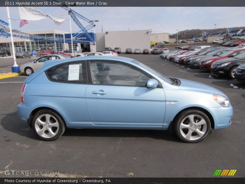  2011 Accent SE 3 Door Clear Water Blue