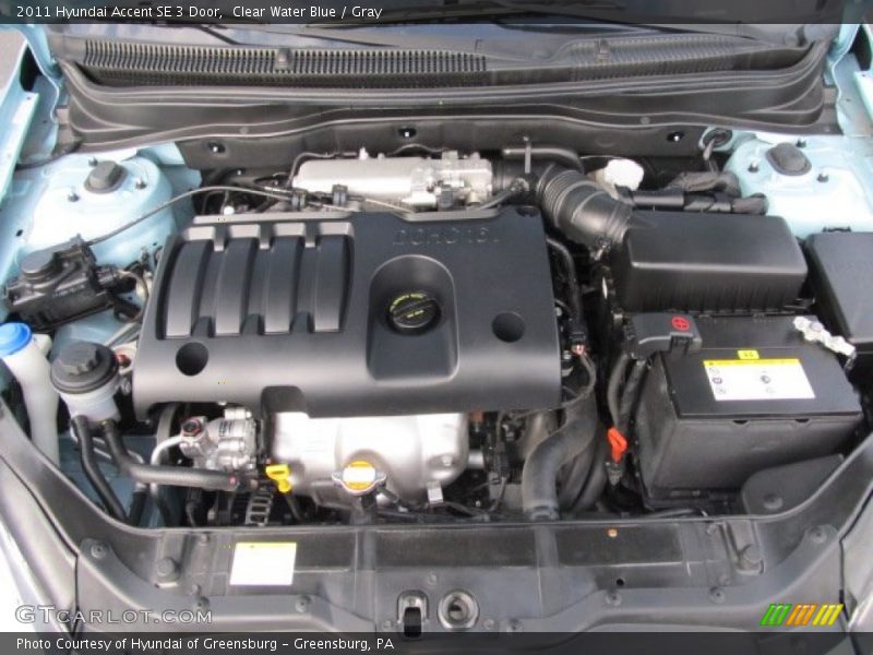  2011 Accent SE 3 Door Engine - 1.6 Liter DOHC 16-Valve VVT 4 Cylinder