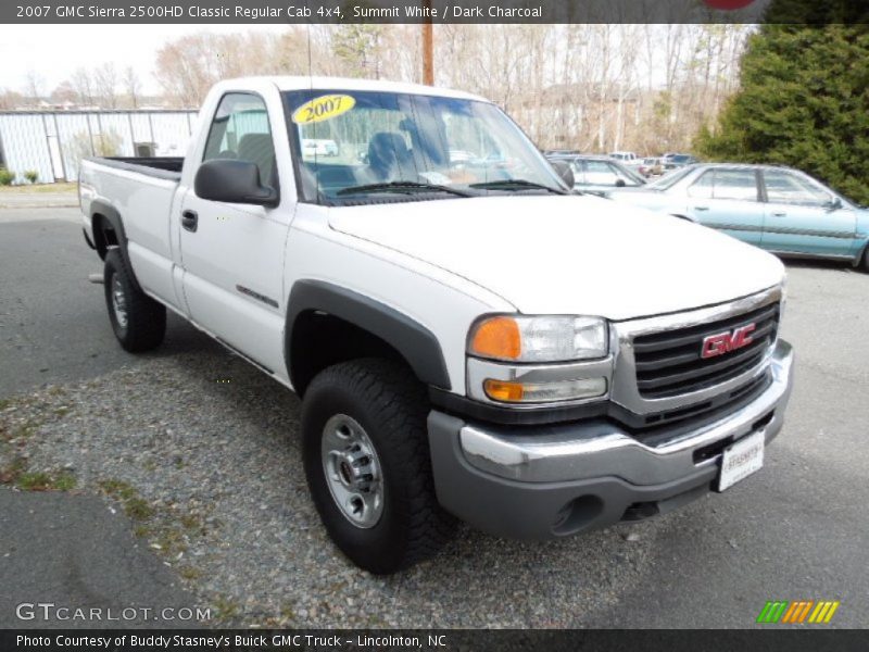 Summit White / Dark Charcoal 2007 GMC Sierra 2500HD Classic Regular Cab 4x4