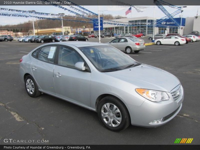 Quicksilver / Gray 2010 Hyundai Elantra GLS