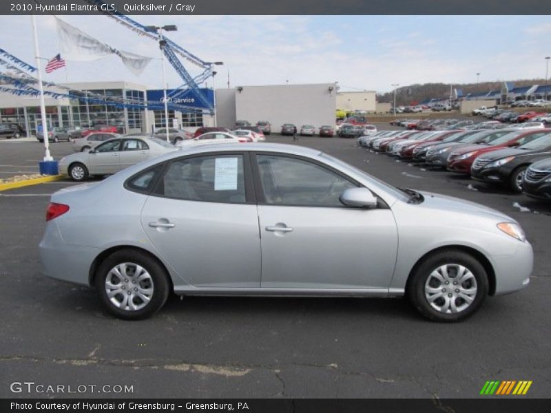 Quicksilver / Gray 2010 Hyundai Elantra GLS
