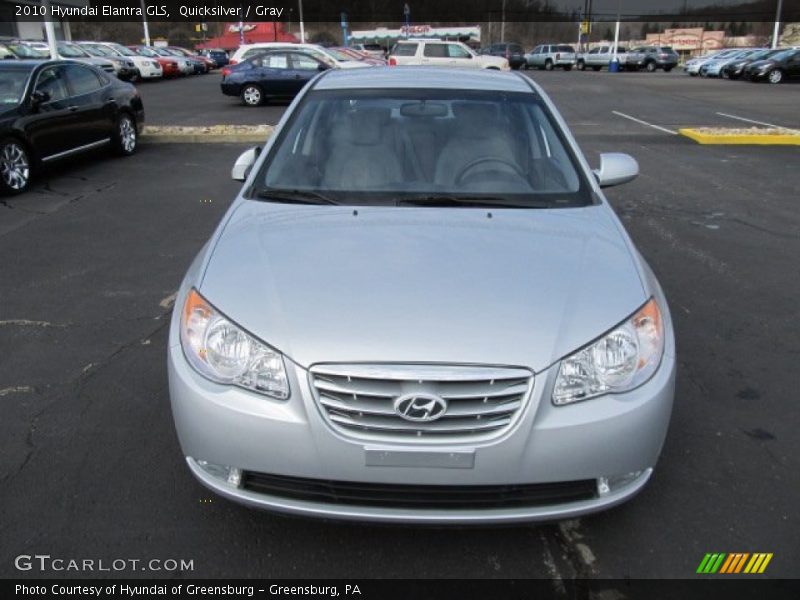 Quicksilver / Gray 2010 Hyundai Elantra GLS