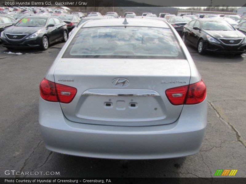 Quicksilver / Gray 2010 Hyundai Elantra GLS