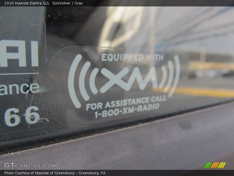 Quicksilver / Gray 2010 Hyundai Elantra GLS
