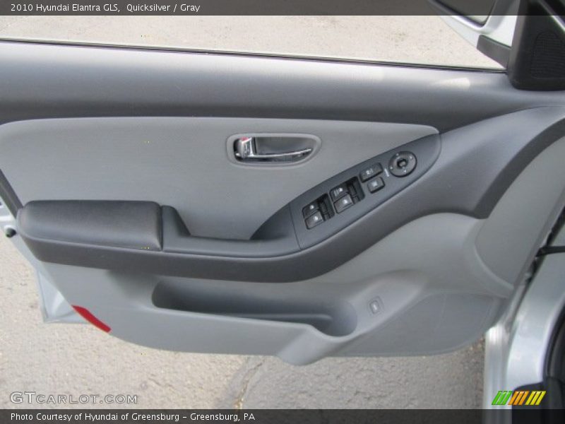 Quicksilver / Gray 2010 Hyundai Elantra GLS