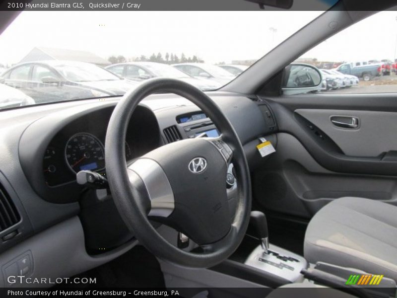 Quicksilver / Gray 2010 Hyundai Elantra GLS