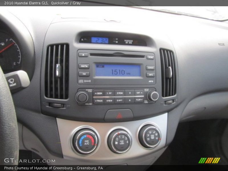 Quicksilver / Gray 2010 Hyundai Elantra GLS