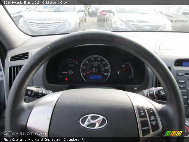 Quicksilver / Gray 2010 Hyundai Elantra GLS