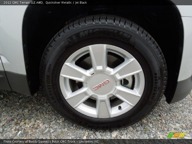 Quicksilver Metallic / Jet Black 2012 GMC Terrain SLE AWD