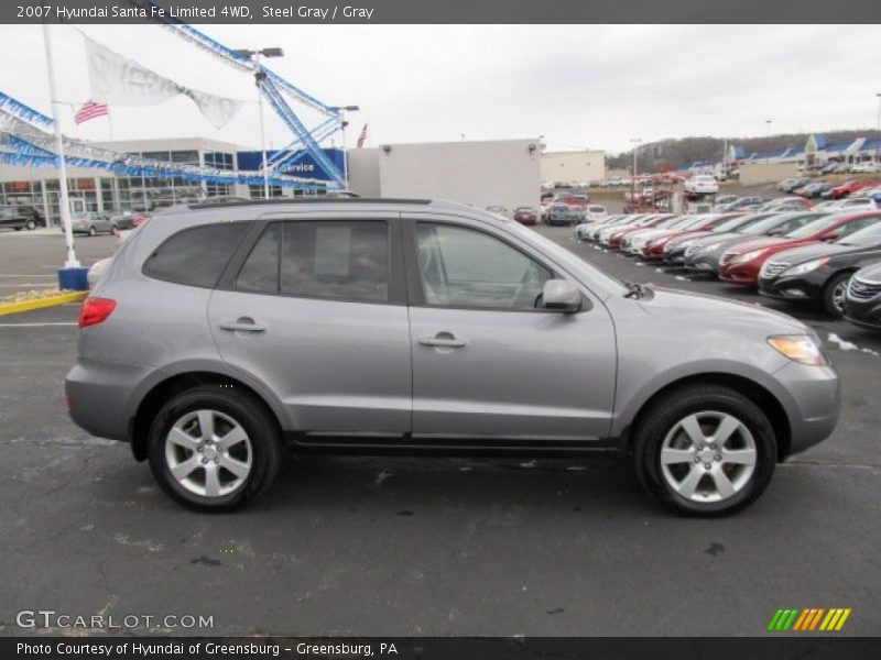 Steel Gray / Gray 2007 Hyundai Santa Fe Limited 4WD