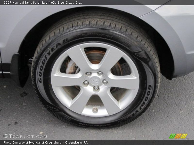 Steel Gray / Gray 2007 Hyundai Santa Fe Limited 4WD