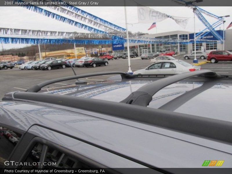 Steel Gray / Gray 2007 Hyundai Santa Fe Limited 4WD
