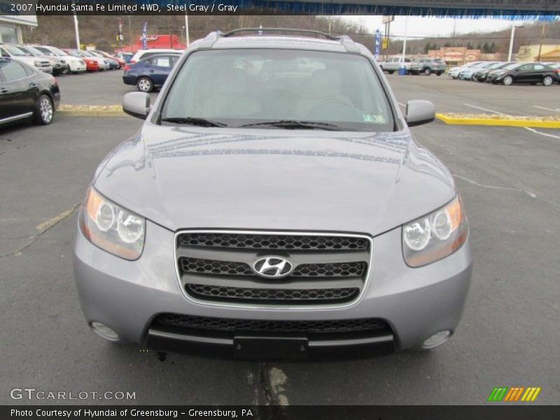 Steel Gray / Gray 2007 Hyundai Santa Fe Limited 4WD