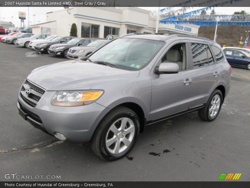 Steel Gray / Gray 2007 Hyundai Santa Fe Limited 4WD