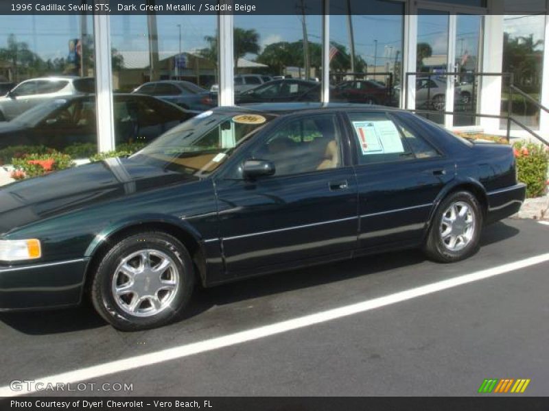 Dark Green Metallic / Saddle Beige 1996 Cadillac Seville STS